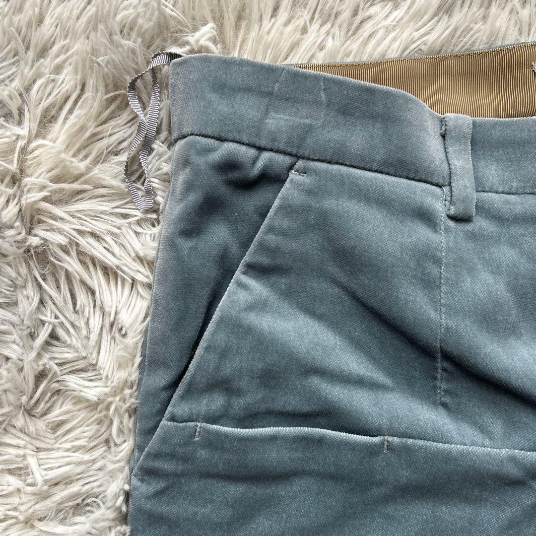 【新品】UNDERCOVER ベルベットパンツ ベロア ブルー系 Mサイズ