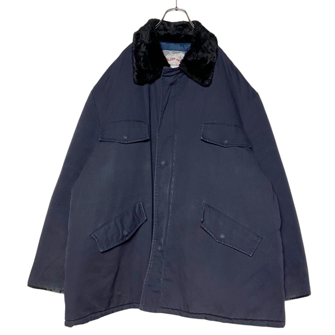 90sヴィンテージUSA古着 フィールドジャケット 紺 XXL 肉厚ワークコート