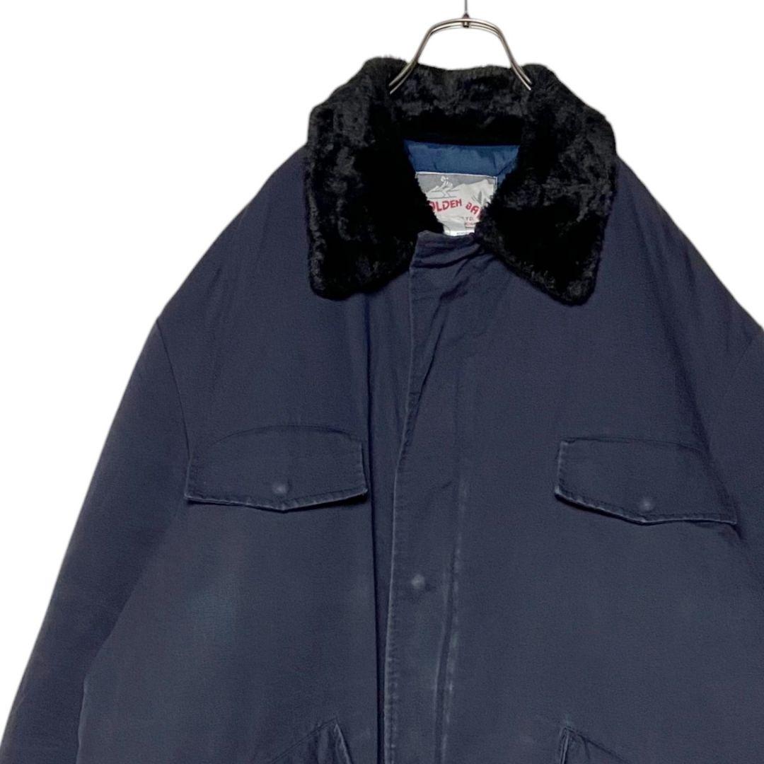 90sヴィンテージUSA古着 フィールドジャケット 紺 XXL 肉厚ワークコート