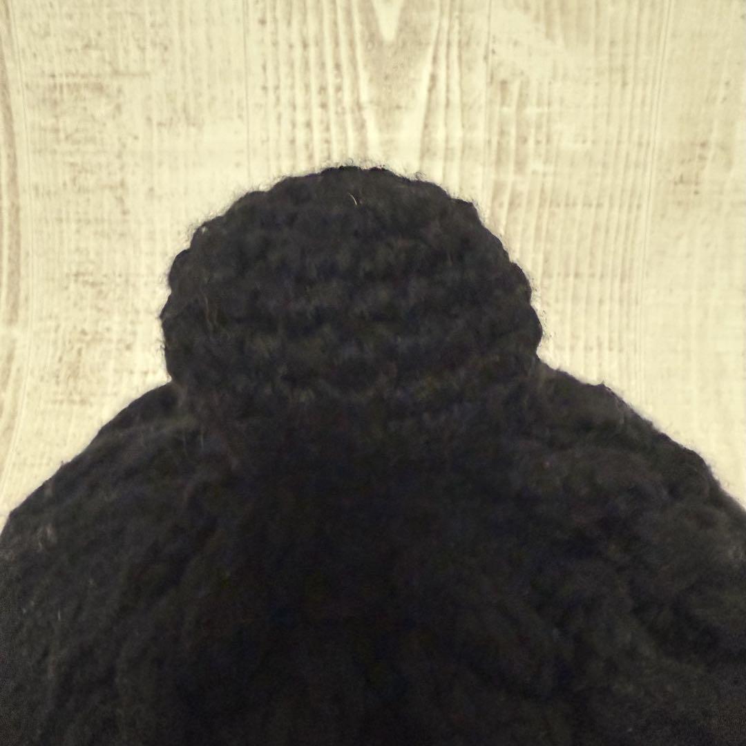 Supreme ニューエラコラボ。ポンポン付きニット帽 BLACK 美品 - メルカリ