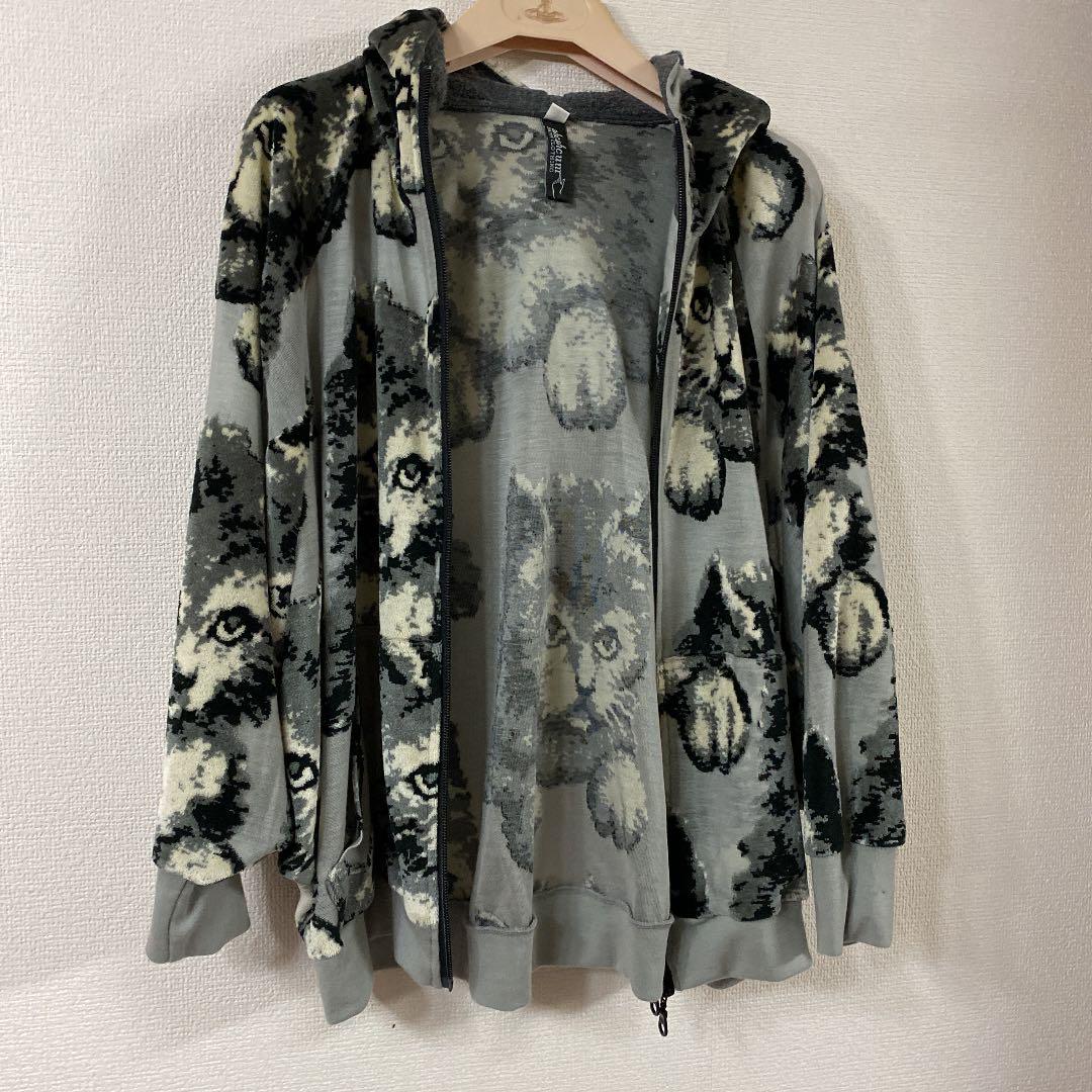 ☆あちゃちゅむ←→ムチャチャ☆立体織☆猫☆ラグランパーカー☆美品☆ セールの通販激安 ☆あちゃちゅむ←→ムチャチャ☆立体織☆猫☆ラグランパーカー☆美品☆ パーカー