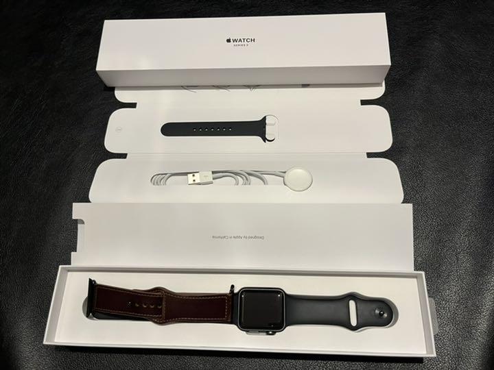 安い超激安 Apple Watch series3 42mm スペースグレースポーツバンド pUfj6-m17549987837 NEW即納