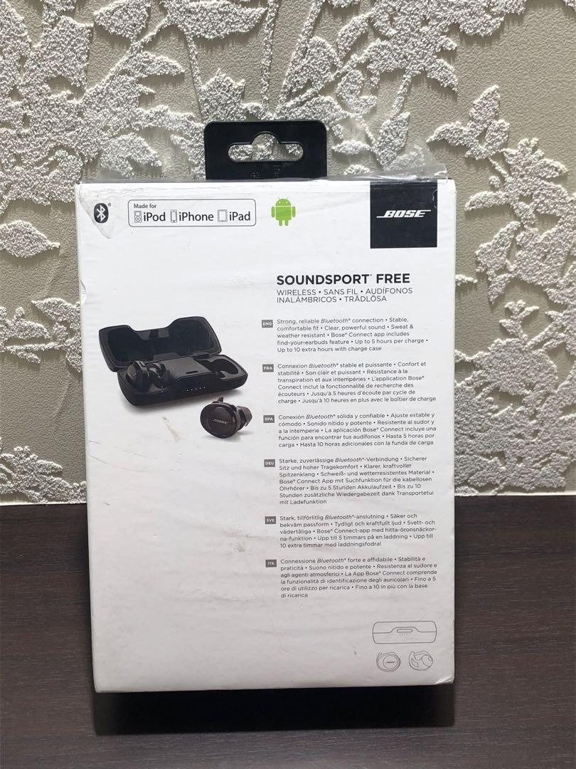 【美品】BOSE SOUNDSPORT FREE ワイヤレスイヤホン