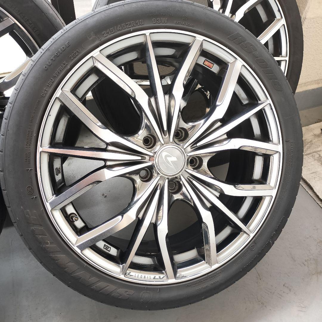 引き取り限定　ウェッズ　レオニスLV 7J18　5H PCD114.3 おまけ付