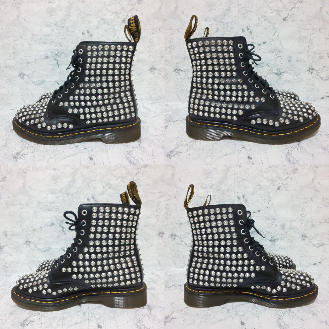 極美品】Dr.Martens SPIKE スタッズ付8ホールブーツ ブラック
