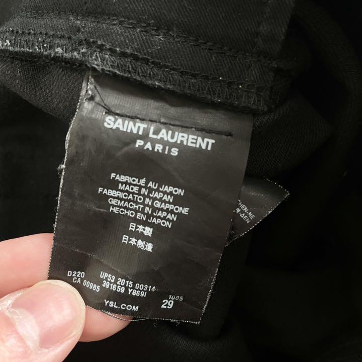 Saint Laurent サンローラン 15AW スキニーデニム クラッシュ Saint Laurent サンローラン 15AW スキニーデニム クラッシュ