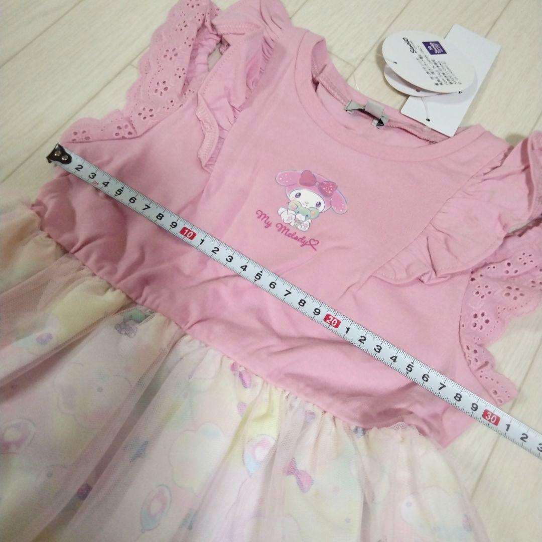 専用エニィファム120　オン・オフショルダーチュールワンピース　ピンクマイメロ他