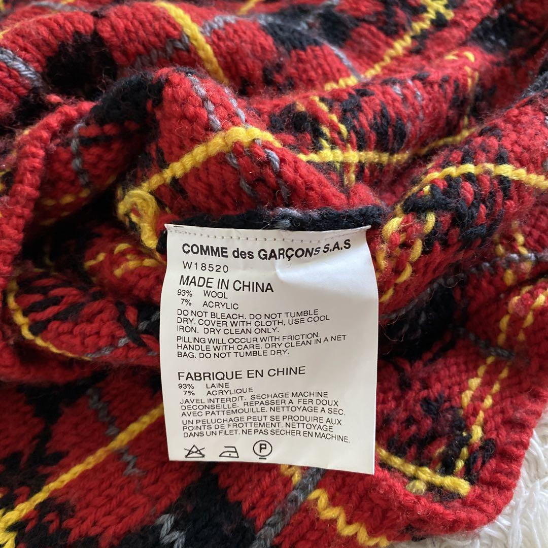 COMME des GARCONS SHIRT チェック柄　ニット　セーター