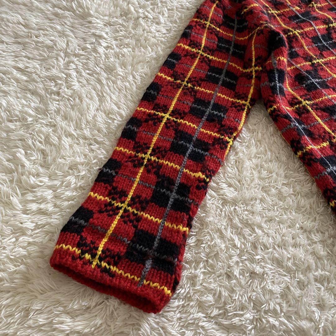 COMME des GARCONS SHIRT チェック柄　ニット　セーター