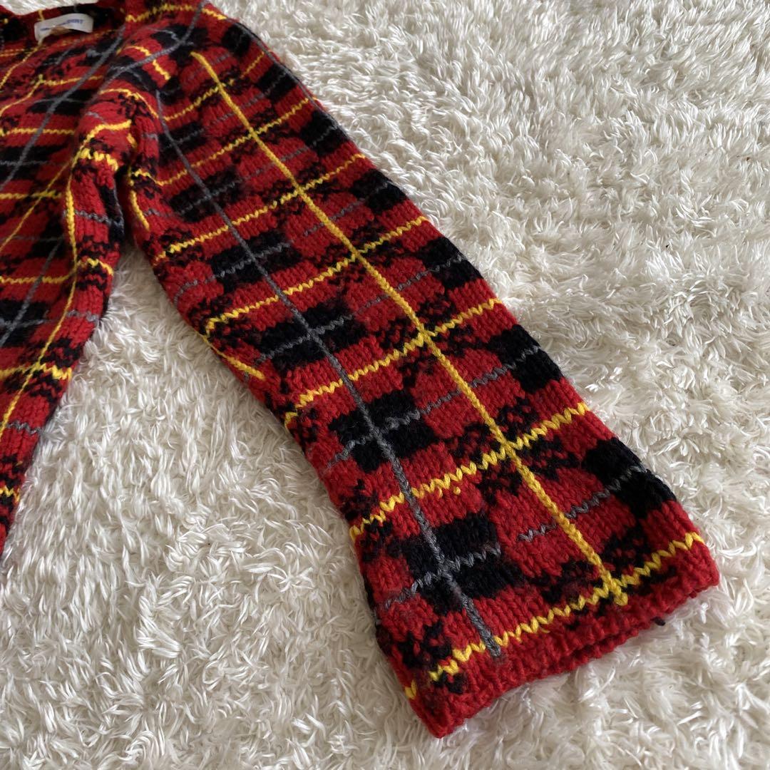 COMME des GARCONS SHIRT チェック柄　ニット　セーター