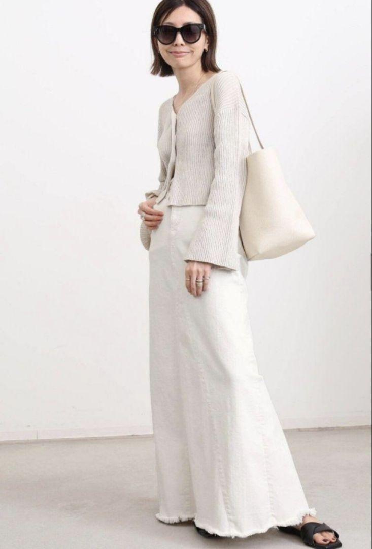 アパルトモン　グッドグリーフ　CUT OFF HEM LONG SKIRT　38