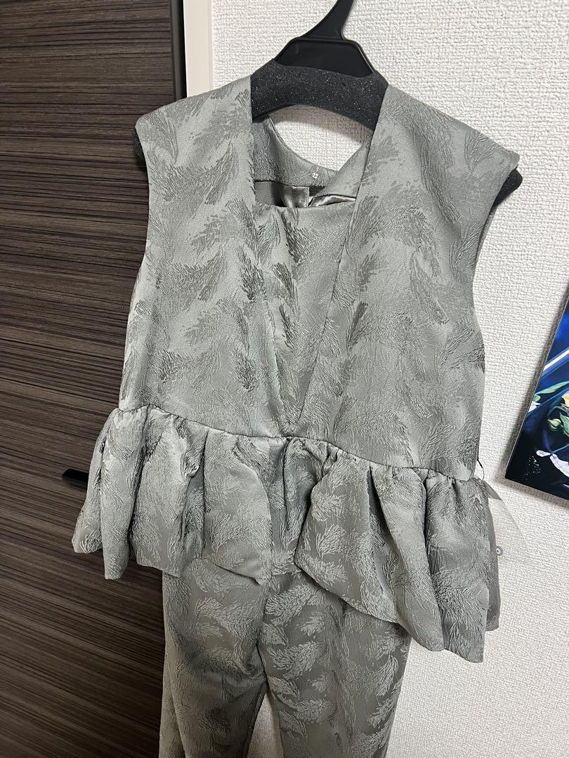 新品 ANDRESD/peplum setup dress/アンドレスド