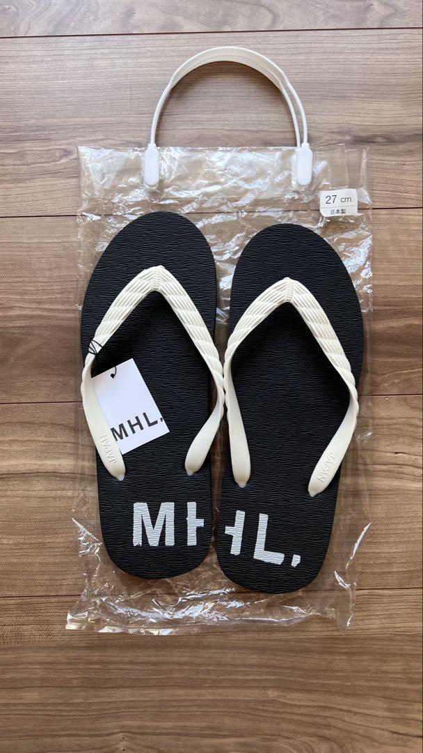 新品未使用　MHL ビーチサンダル　ブラック　27cmです。