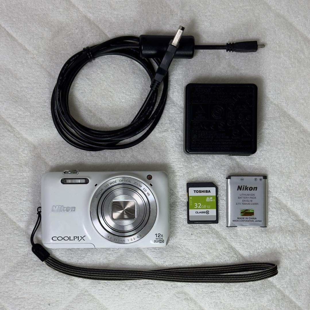Nikon COOLPIX S6600 (32G SDカード付き)ホワイト