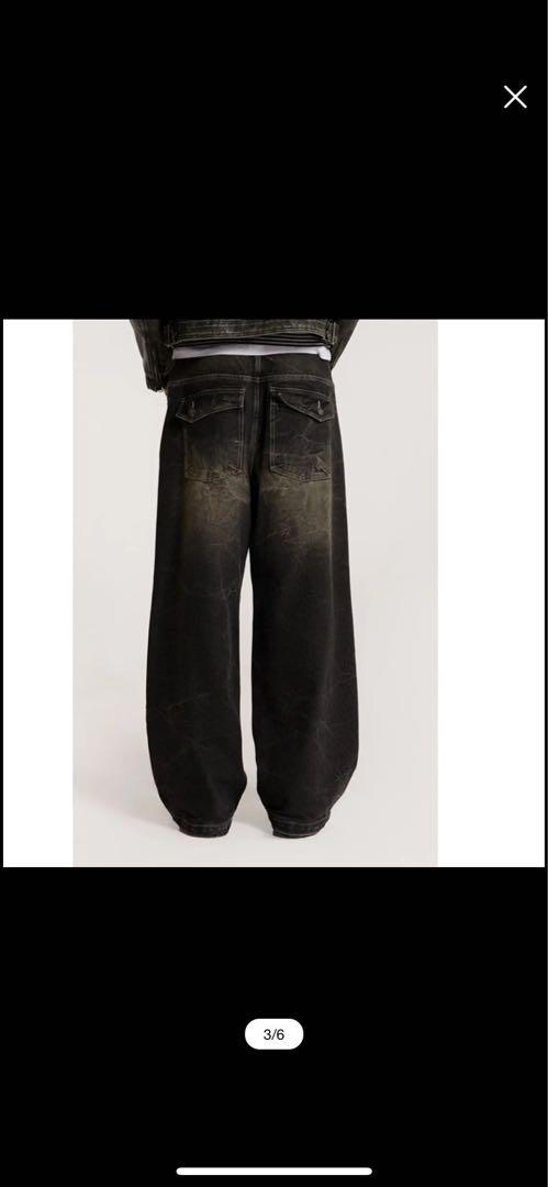 JADED LONDON Washed Razor デニム パンツ Shop Grey Acid Razor Jeans | Jaded London | Clothing
