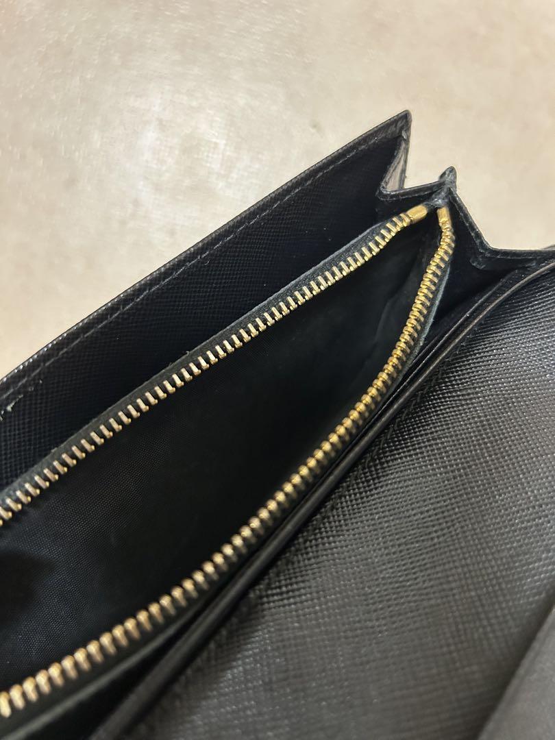 ま*さ様 PRADA ブラックレザー 長財布 大勧め PRADA ブラックレザー長財布☆レディース☆ 小物 - 小物
