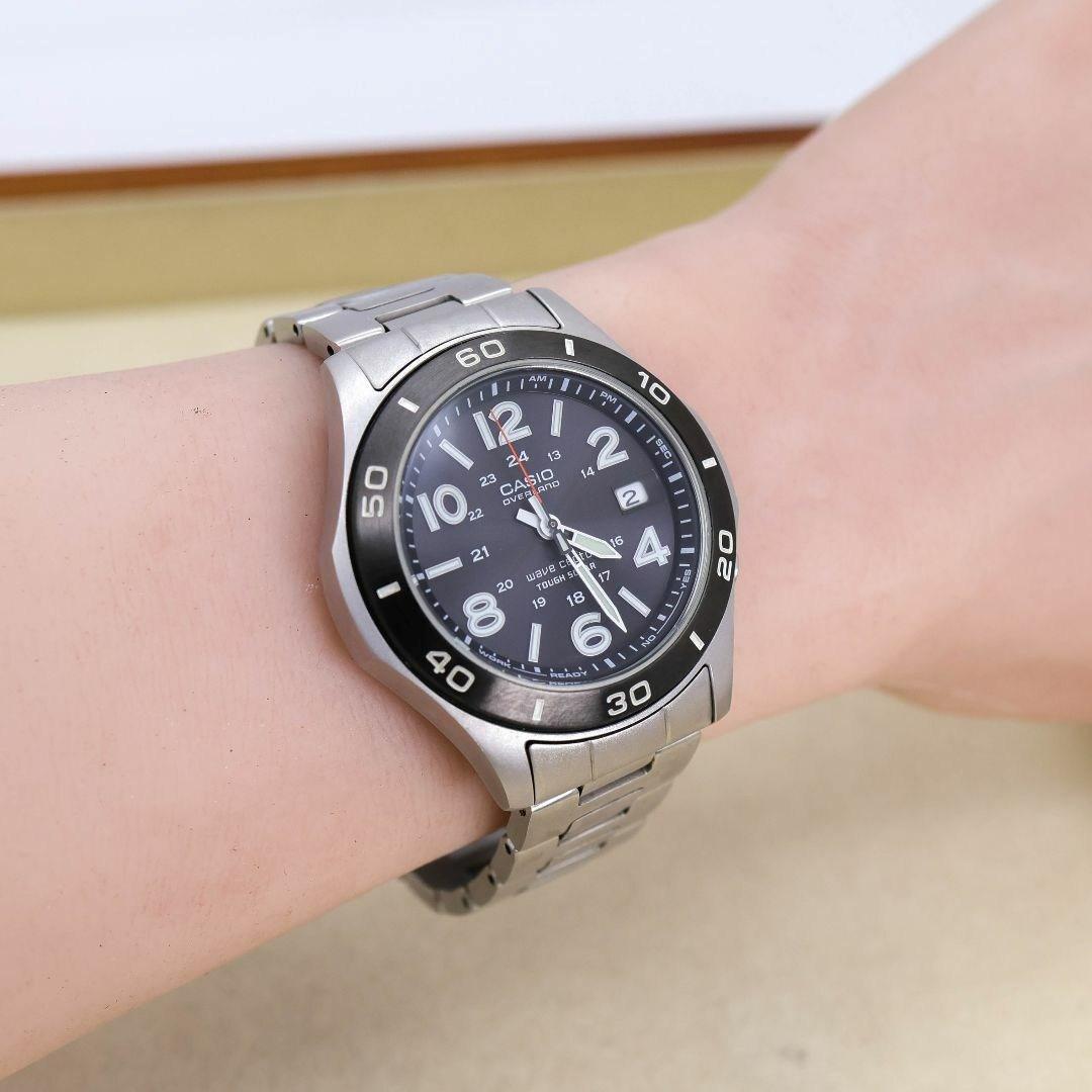 稼働 CASIO OVERLAND 腕時計 電波ソーラー OVW110 1790