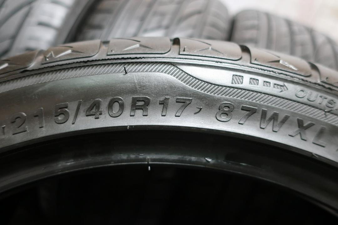 こうぞう様送料込　VINMAX　SPORT　V11　215/40R17　バリ溝