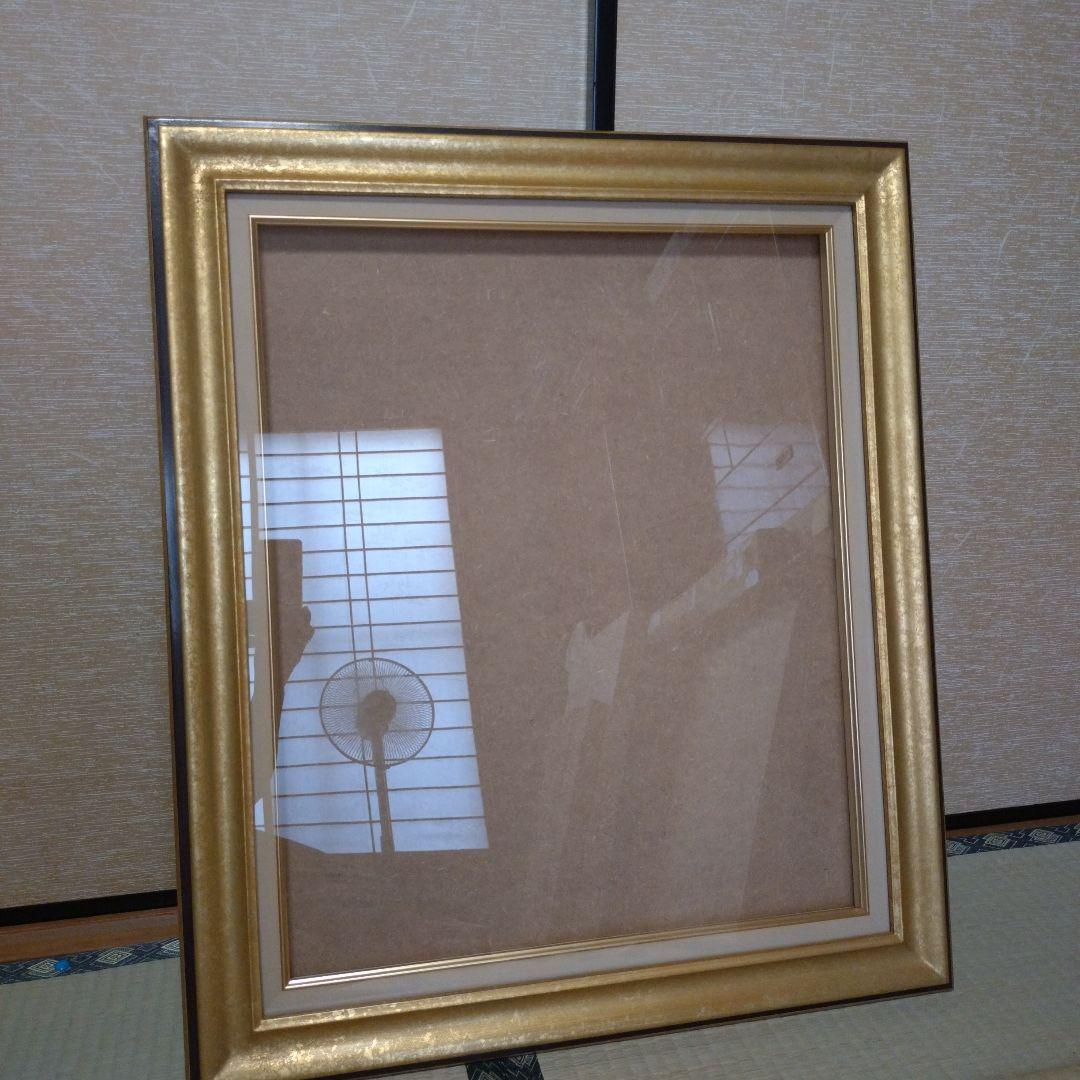 ゴールド装飾木製額縁F12③