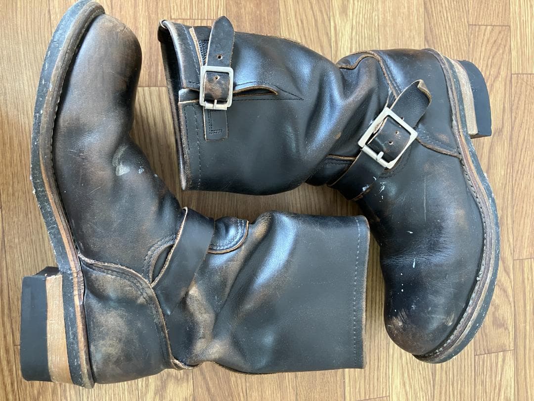 茶芯REDWING レッドウィング2268 エンジニアブーツ ブラック7.5D25.5cm・RED WING MEDICALDB_JP