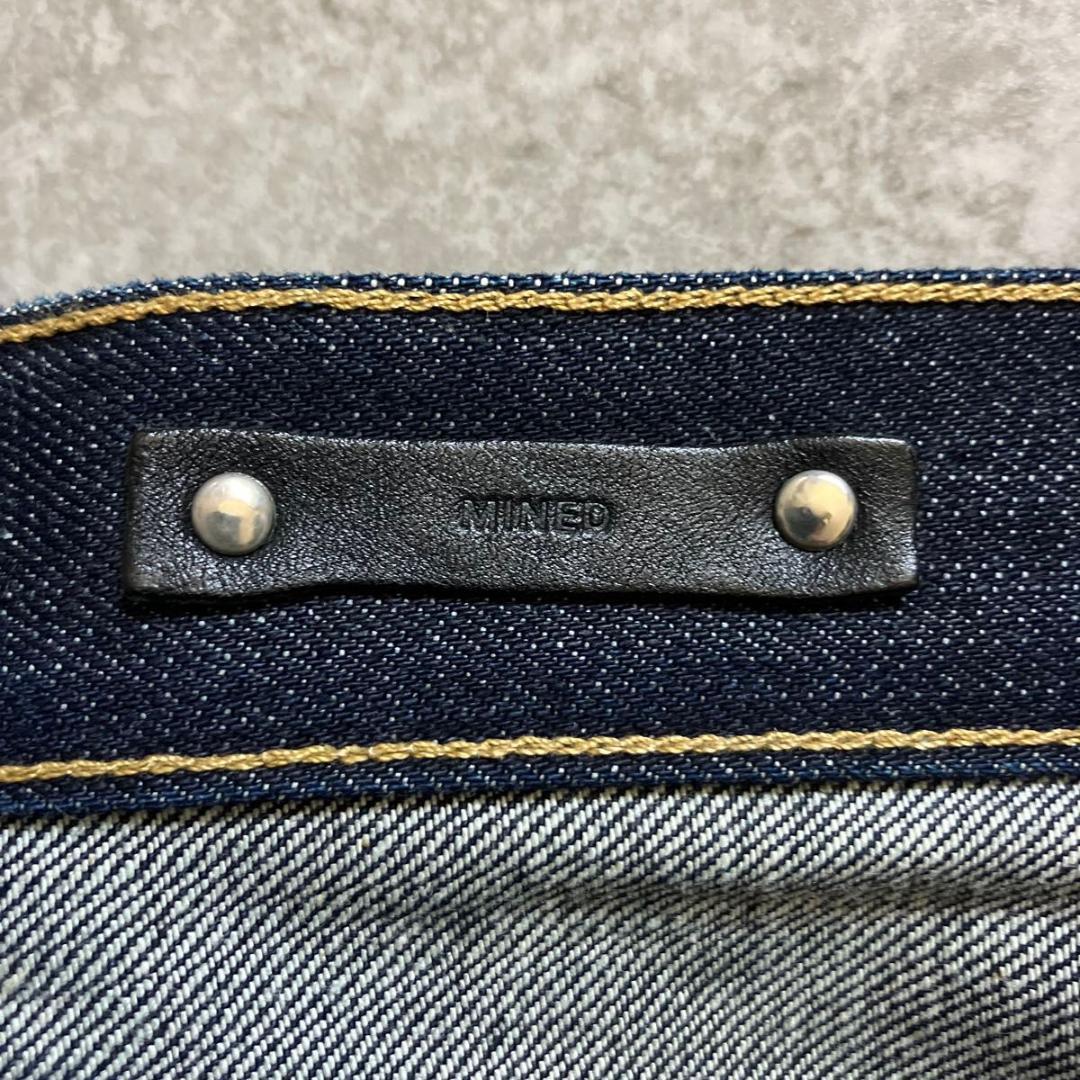 日本製 MINEDENIM マインデニム 濃紺 綿100 デニムパンツ ジーンズ
