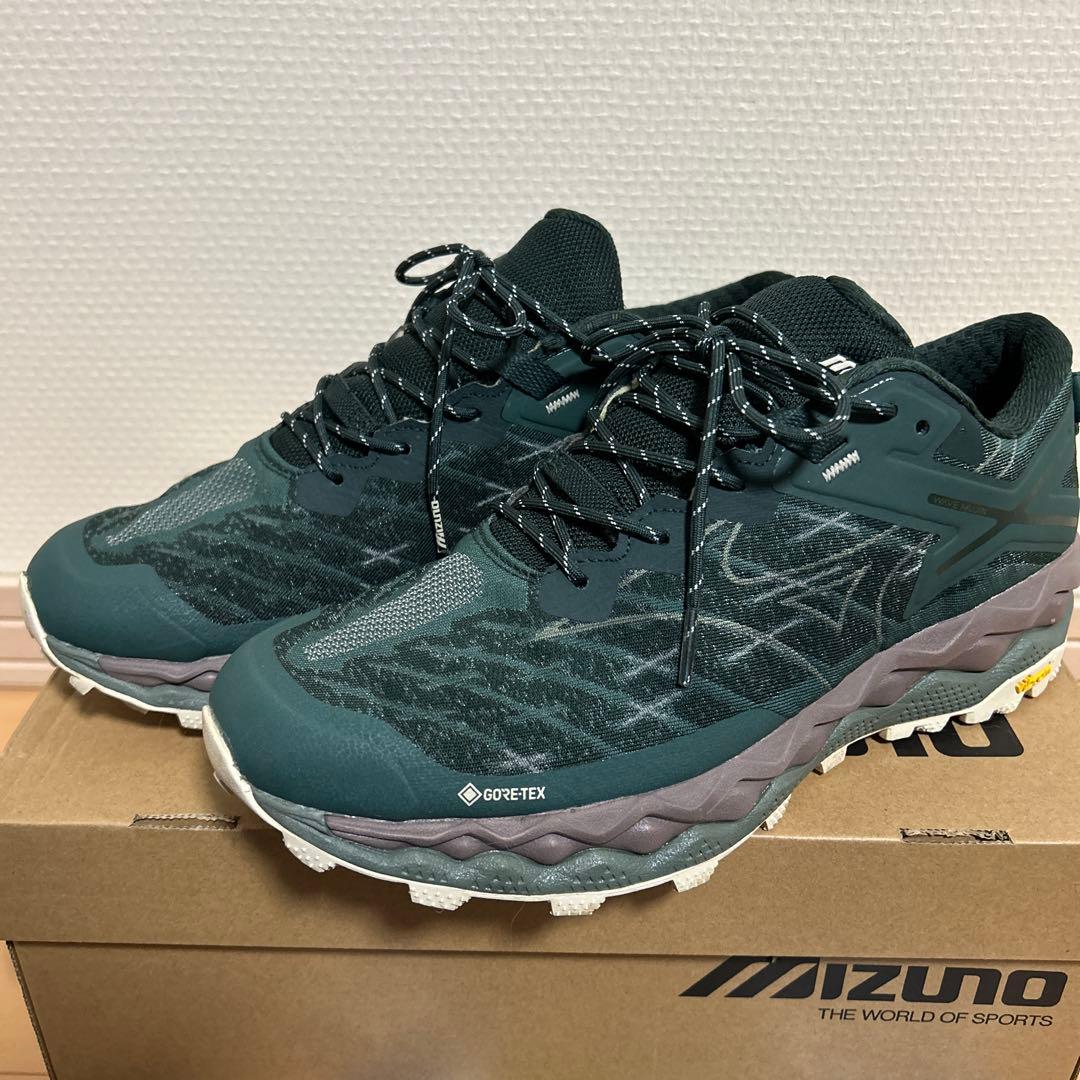 ミズノ ウェーブムジン TL ゴアテックス グリーン 27.0cm
