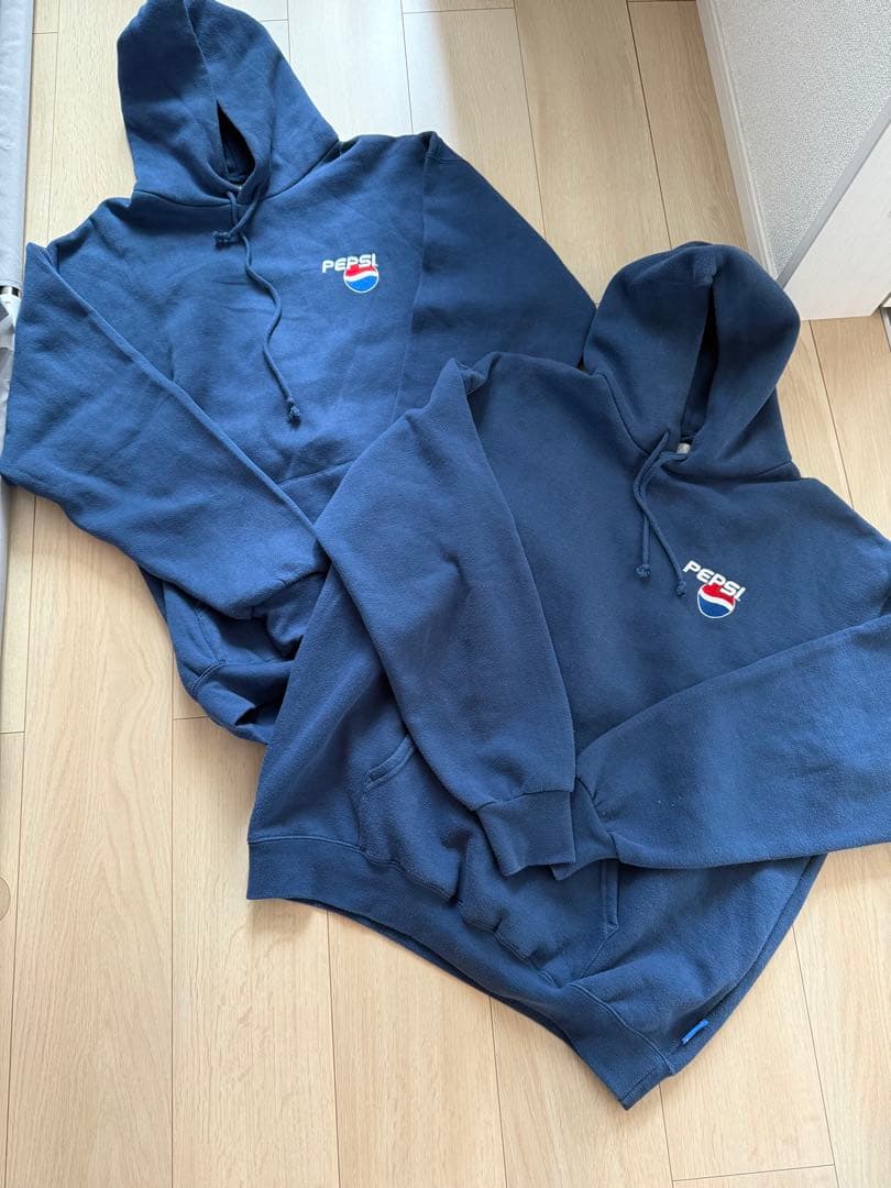 PEPSI ネイビー フード付きパーカー 2点セット
