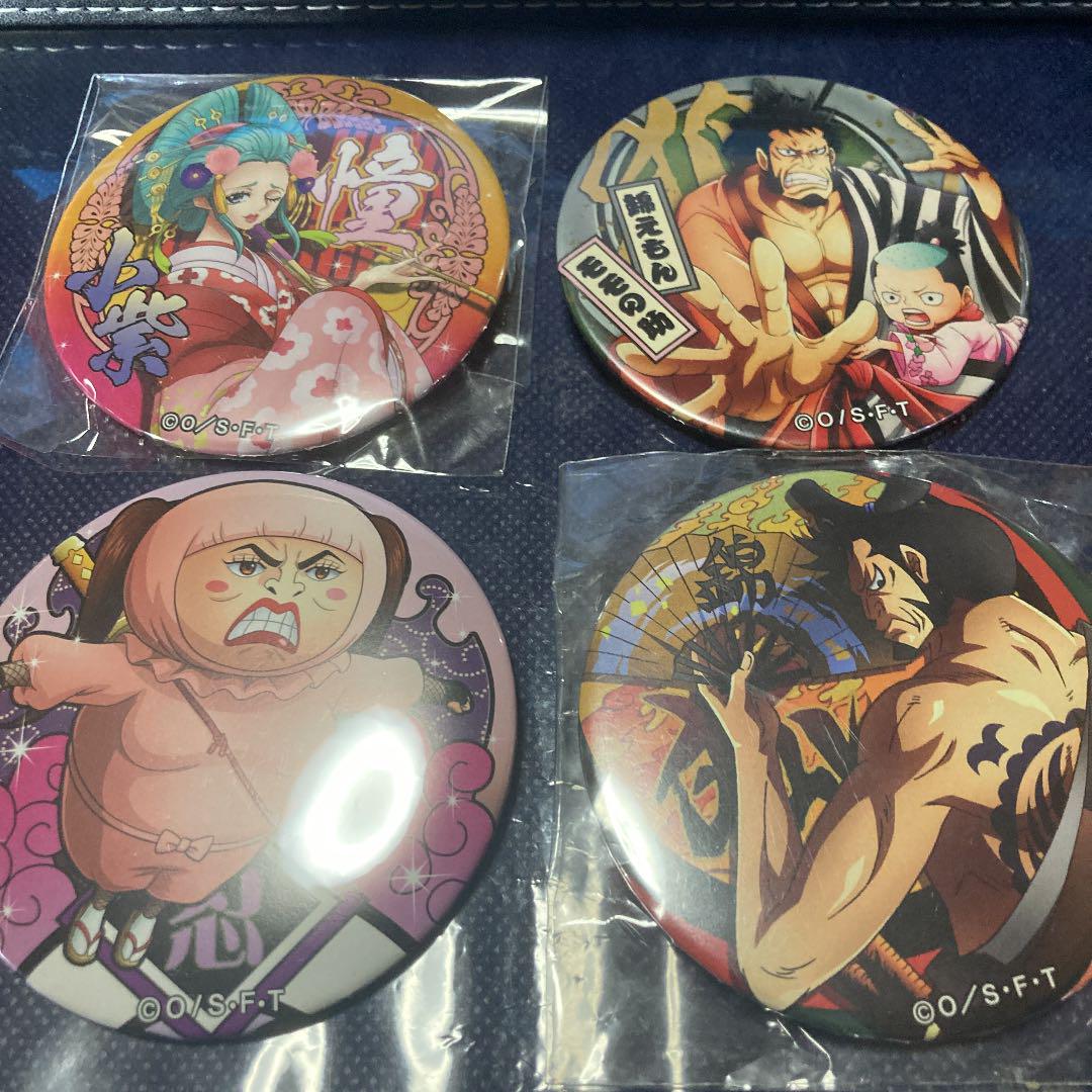ONE PIECE 缶バッジ 輩缶バッジ ワノ国 4種 麦わらストア - メルカリ