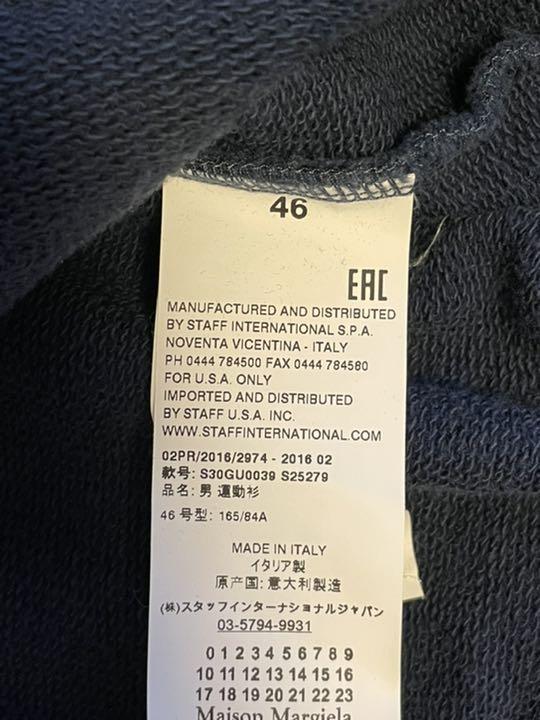 送料無料2022 Maison 2016AW 46 ネイビー jaO2N-m17576887582 Margiela スウェットシャツ 即納特価