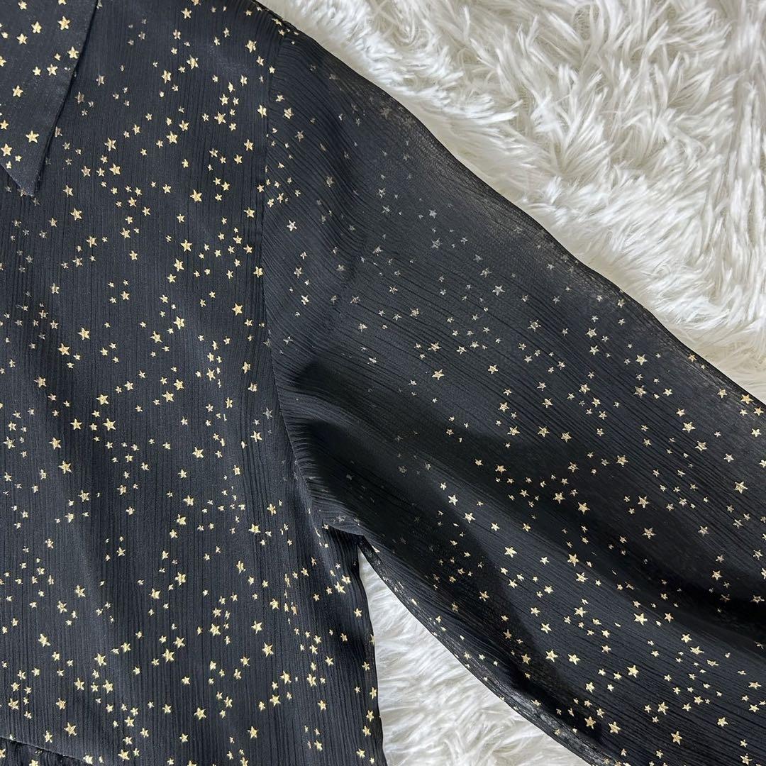 極美品✨ アメリヴィンテージ ロングワンピ ース 星柄 ドレス S 黒
