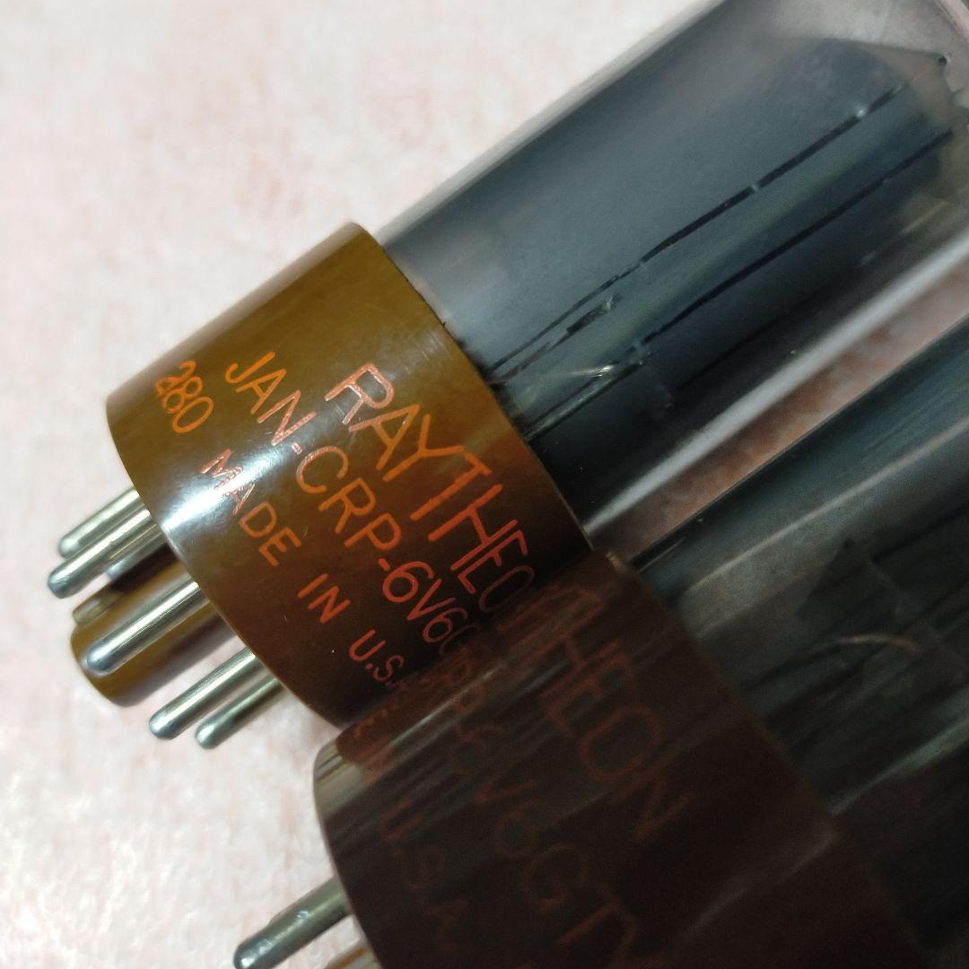 USAレイセオン製真空管　JAN6V6GT 　未使用に近い　4個セット