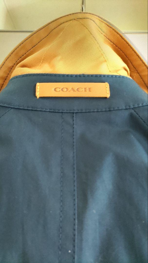 COACH トレンチコート (美品)ネイビー 試着のみ(カバーあり))