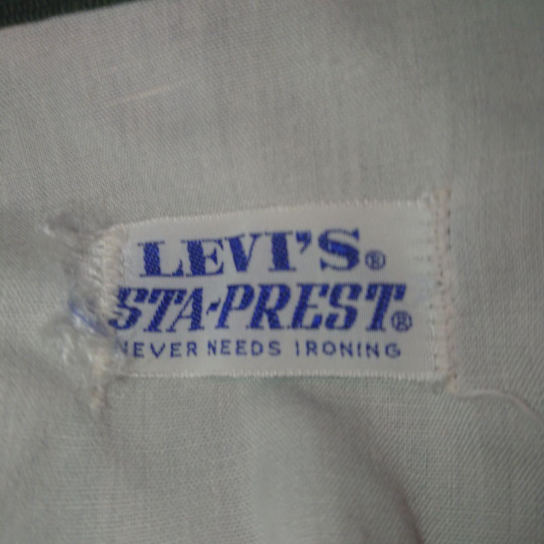 70's Levi's STA-PREST 517 BIG-E スタプレパンツ ピケ 実寸