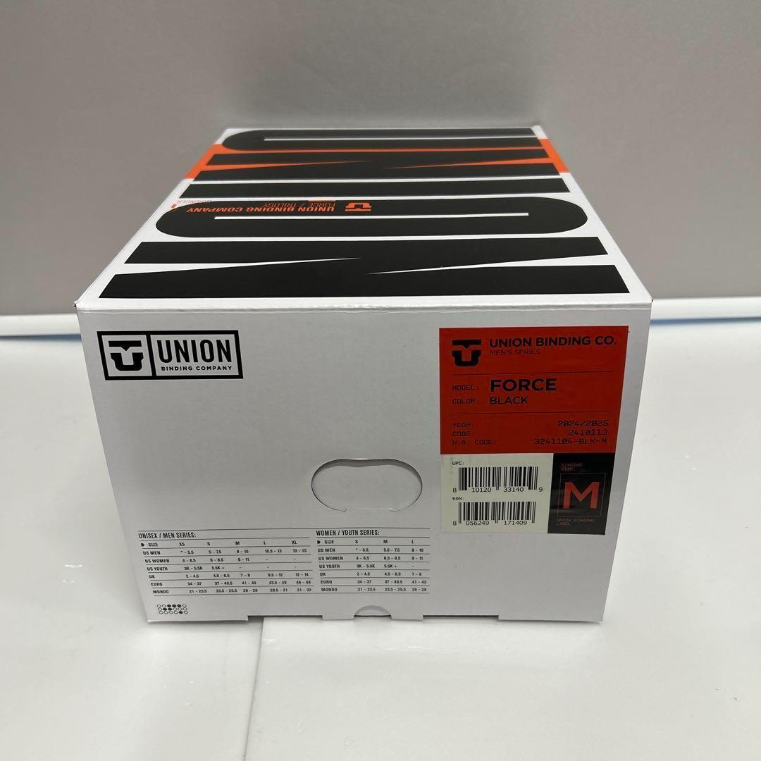 25　UNION ユニオン FORCE フォース　BLACK M　新品未使用