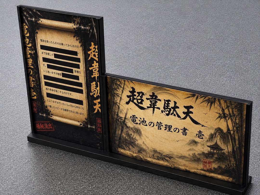 ９月７日発送　超韋駄天　ネオチャンプ8本セット　電池管理の書壱極付き