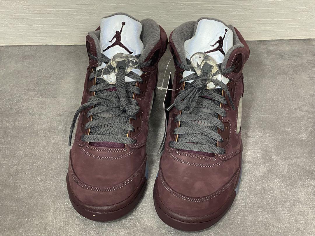 ナイキ NIKE AIR JORDAN 5 RETRO SE GS バーガンディ