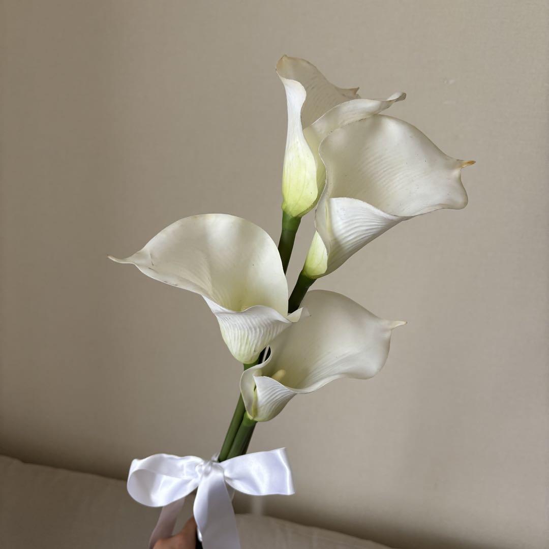 ブーケ 結婚式 前撮り 造花 アーティフィシャルフラワー カラー