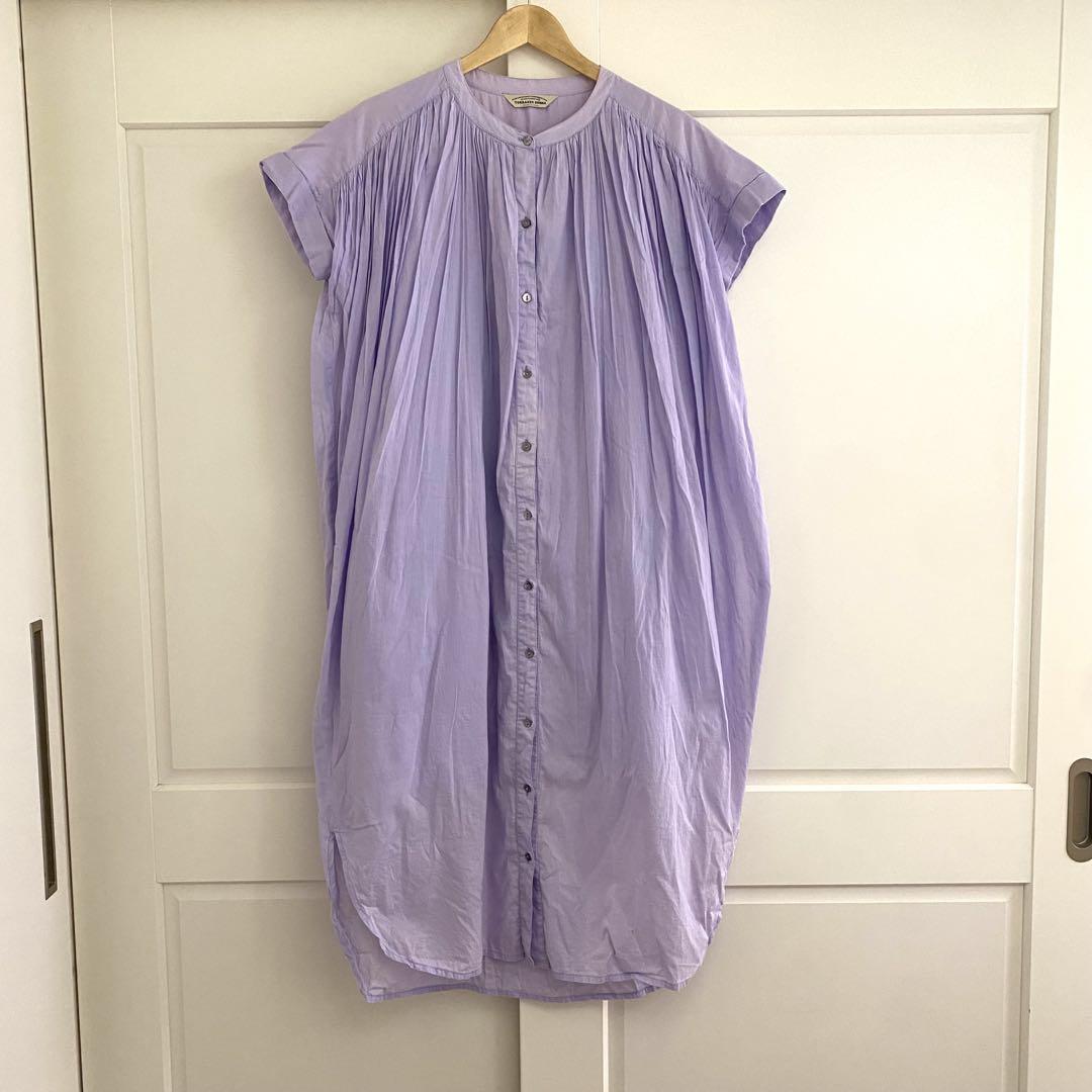 TORRAZZO DONNA IENA タックギャザーワンピース パープル 美品