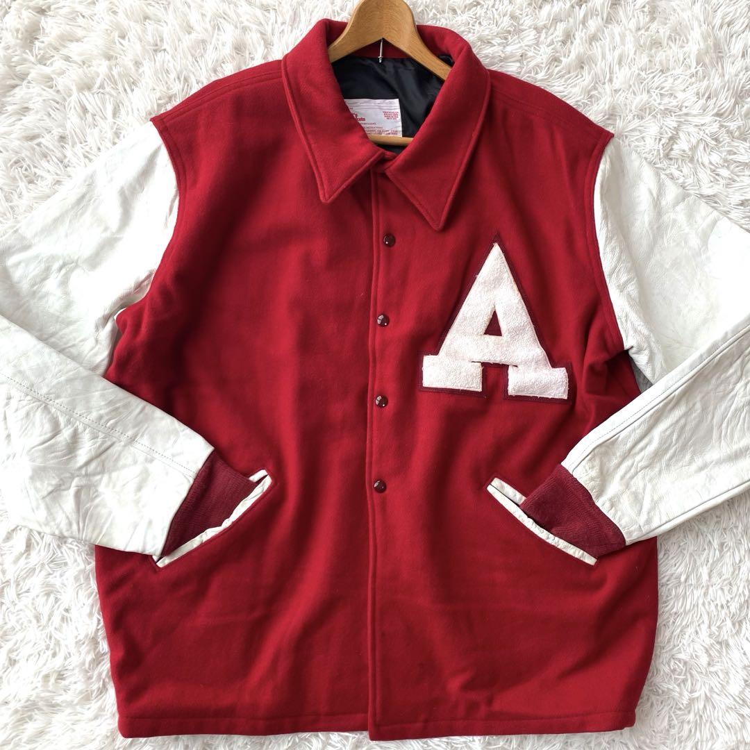 超ビッグサイズ！Matt's Jackets★スタジャン　袖レザー　ヴィンテージ