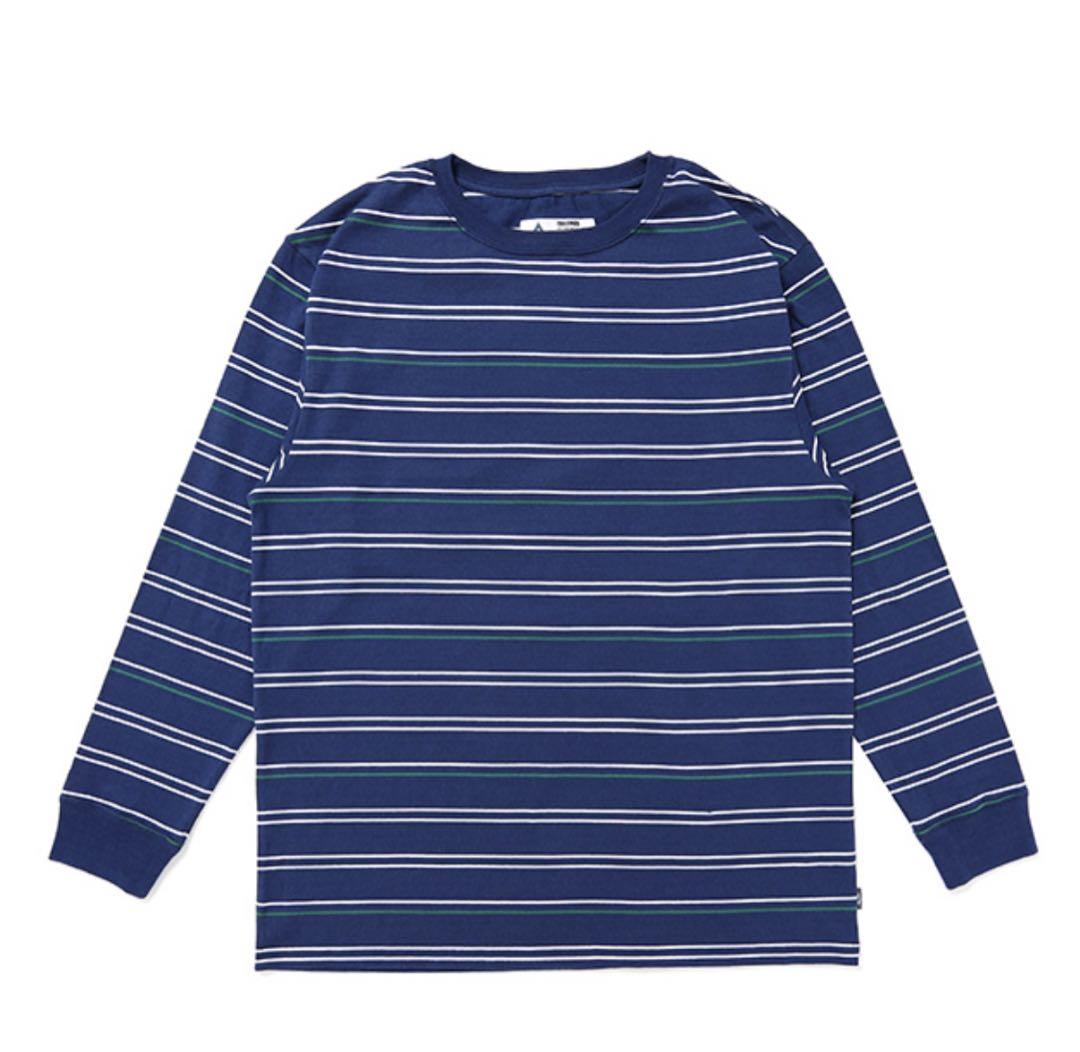 CHALLENGER L|S STRIPE BORDER PKT TEE 長瀬
