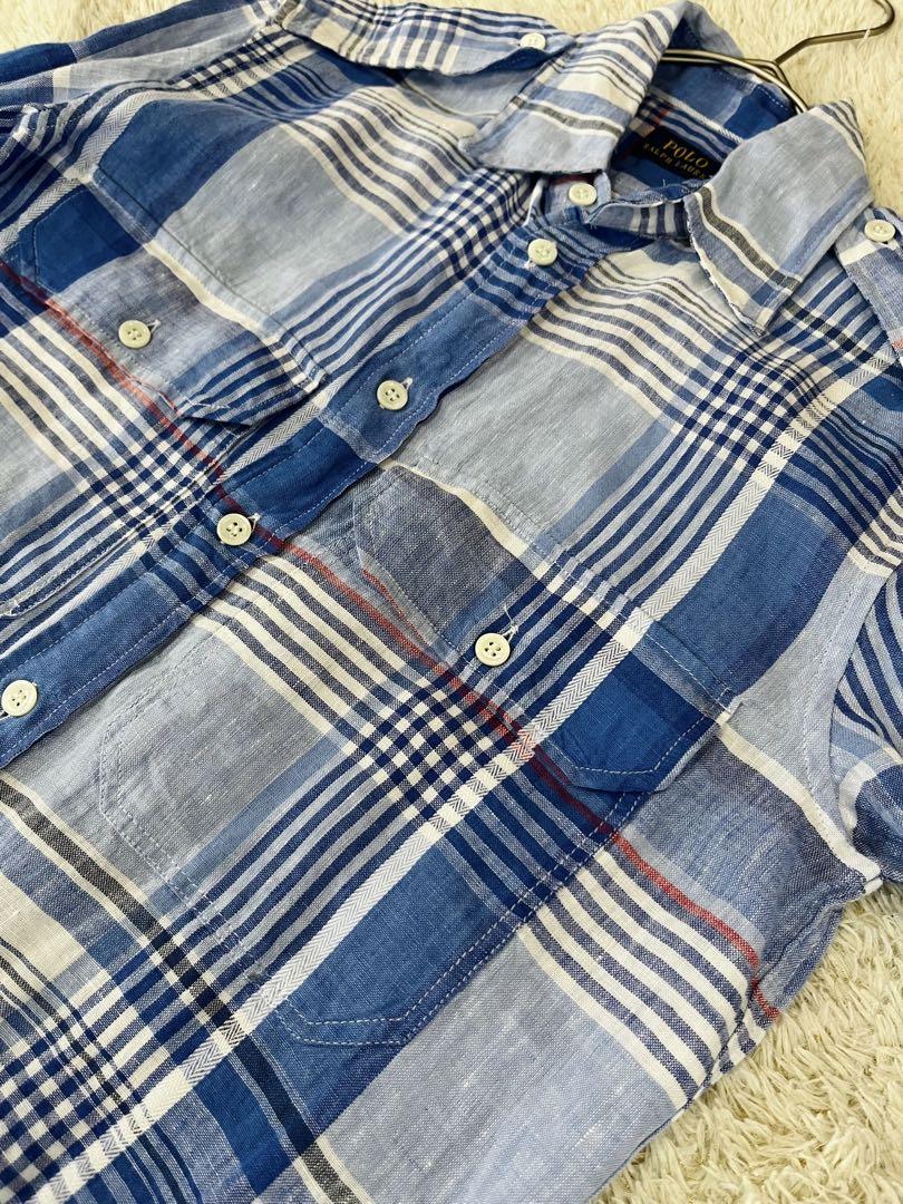 美品 ポロ ラルフローレン ロング ワンピース シャツ チェック