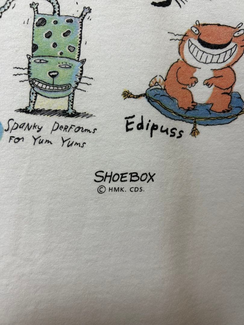 90s USA製 SHOE BOX アニマル ネコ ヴィンテージ Tシャツ