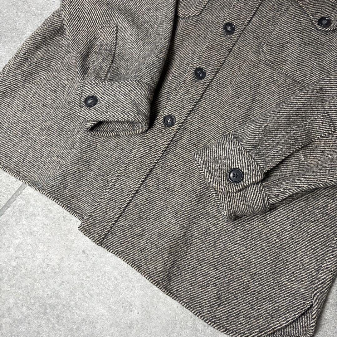 Woolrich　長袖シャツ　70s　ヘリンボーン　ヴィンテージ　CPO　当時物