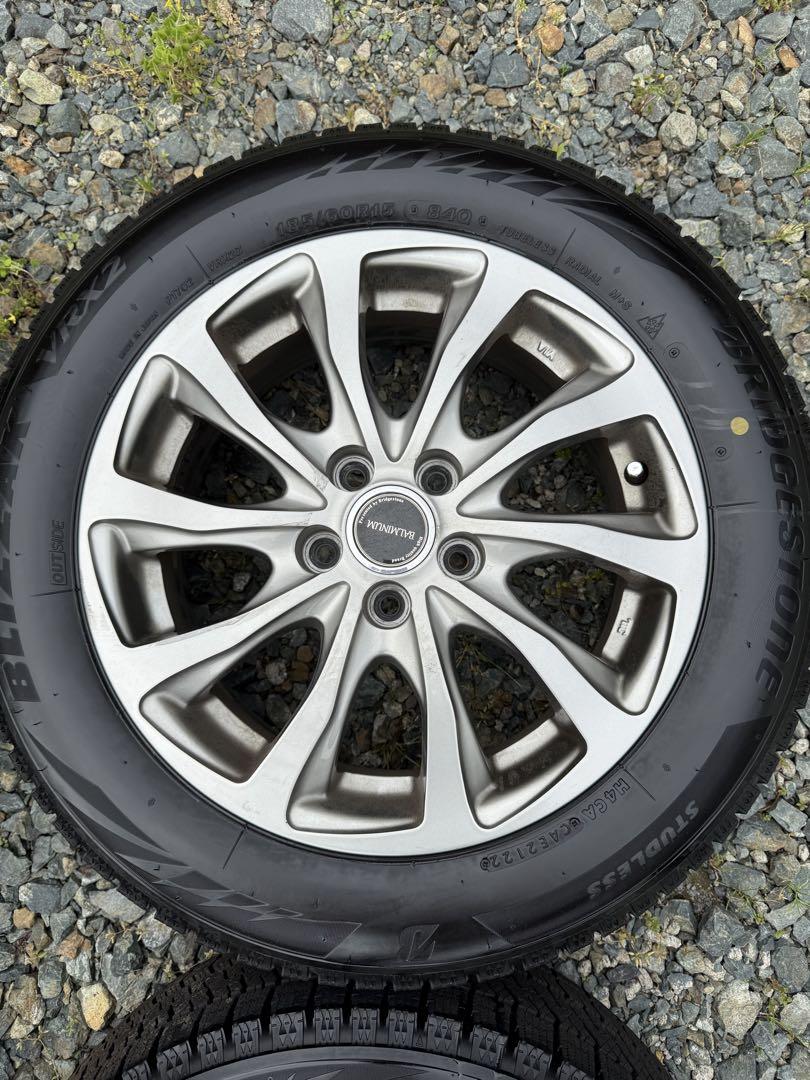 早い者勝ち185/60R15 2022年 BS VRX2スタッドレス＆アルミ4本