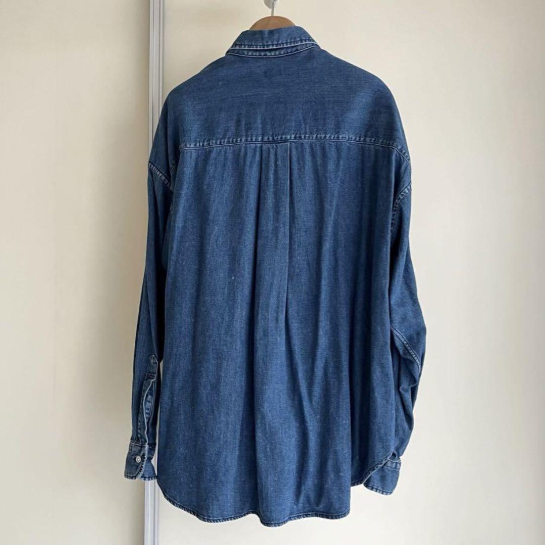 H BEAUTY&YOUTH／H BLUE DENIM BIG BD SHIRT