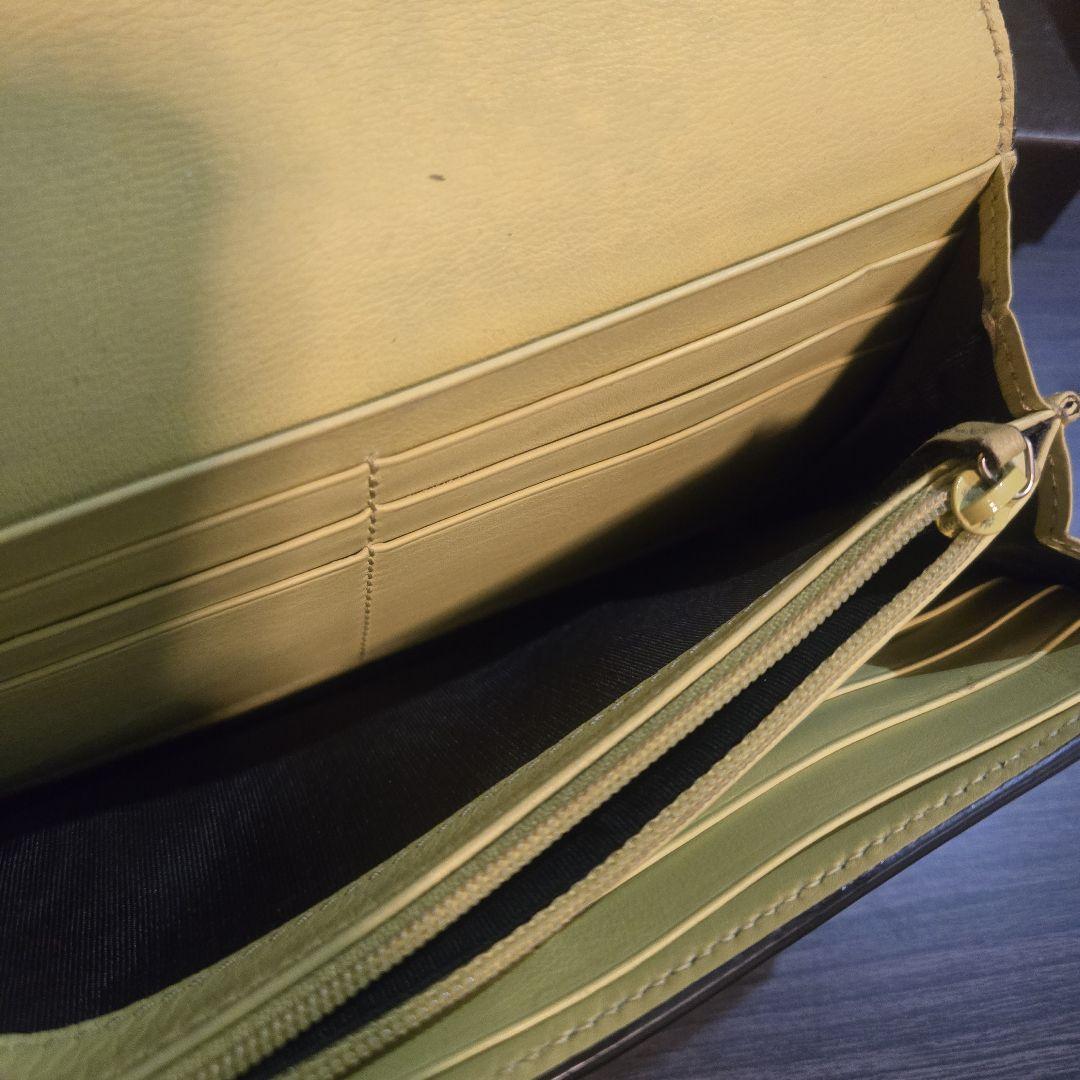 GUCCI イエロー レザー 長財布