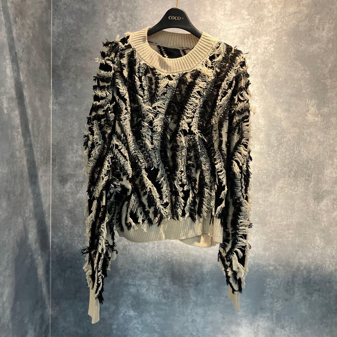 フリンジ ニット