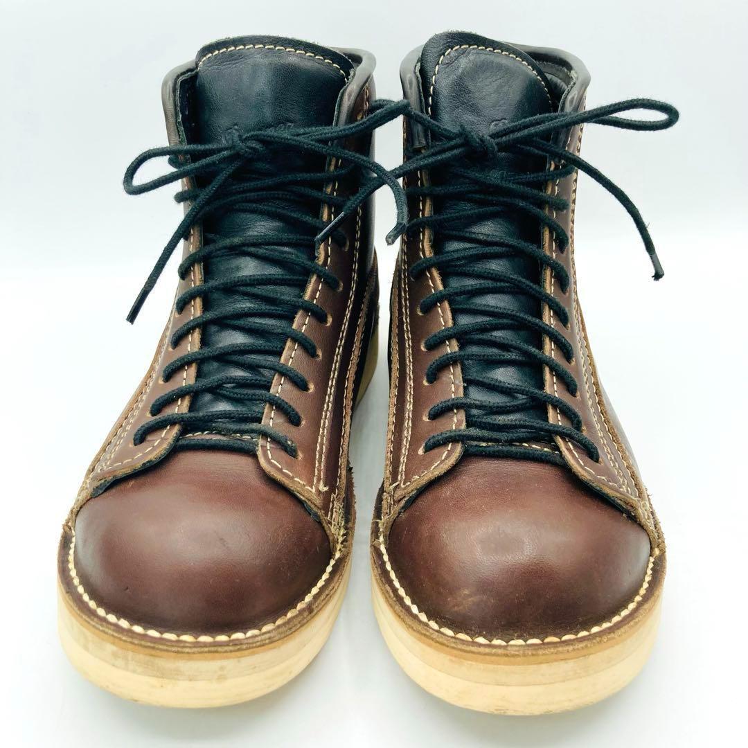 良品 DANNER ラインマン D4005 レザー ワークブーツ レース