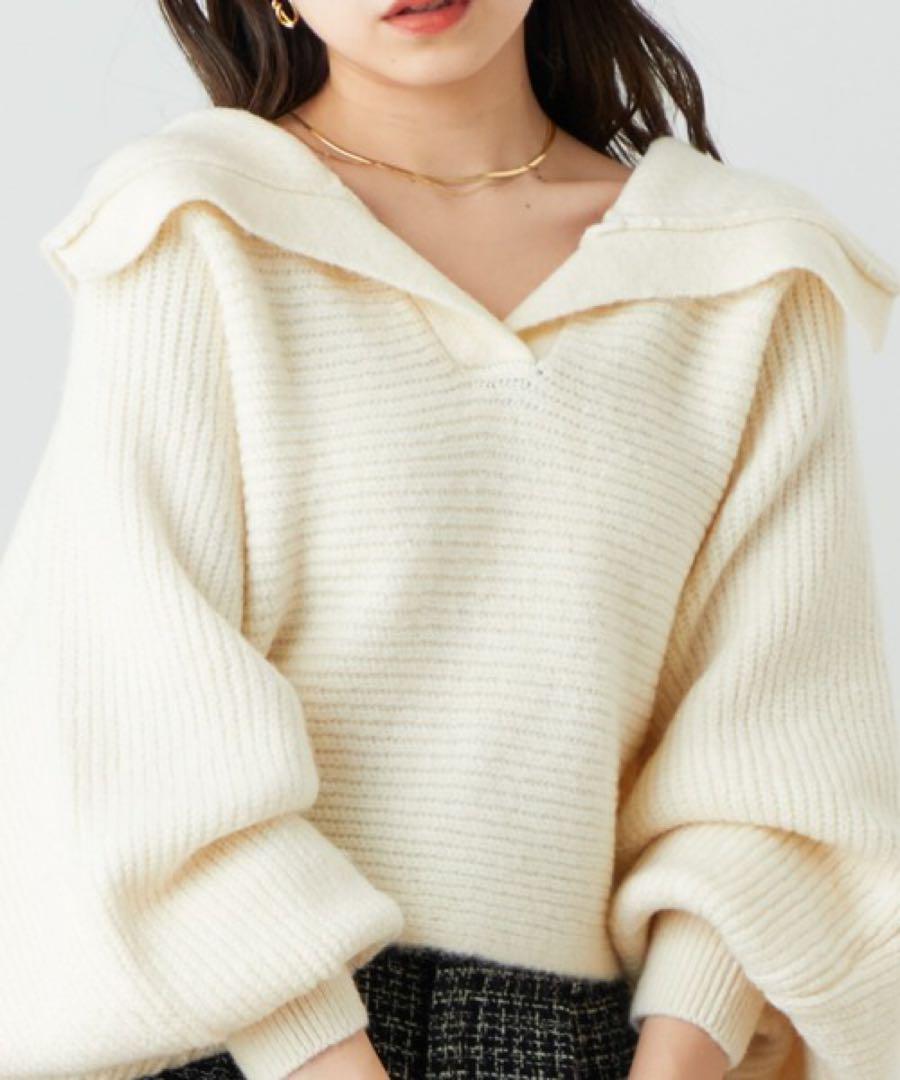 ESTNATION アイボリー フード付きセーター Fun to wear Knit｜ESTNATION ONLINE STORE｜エストネーション
