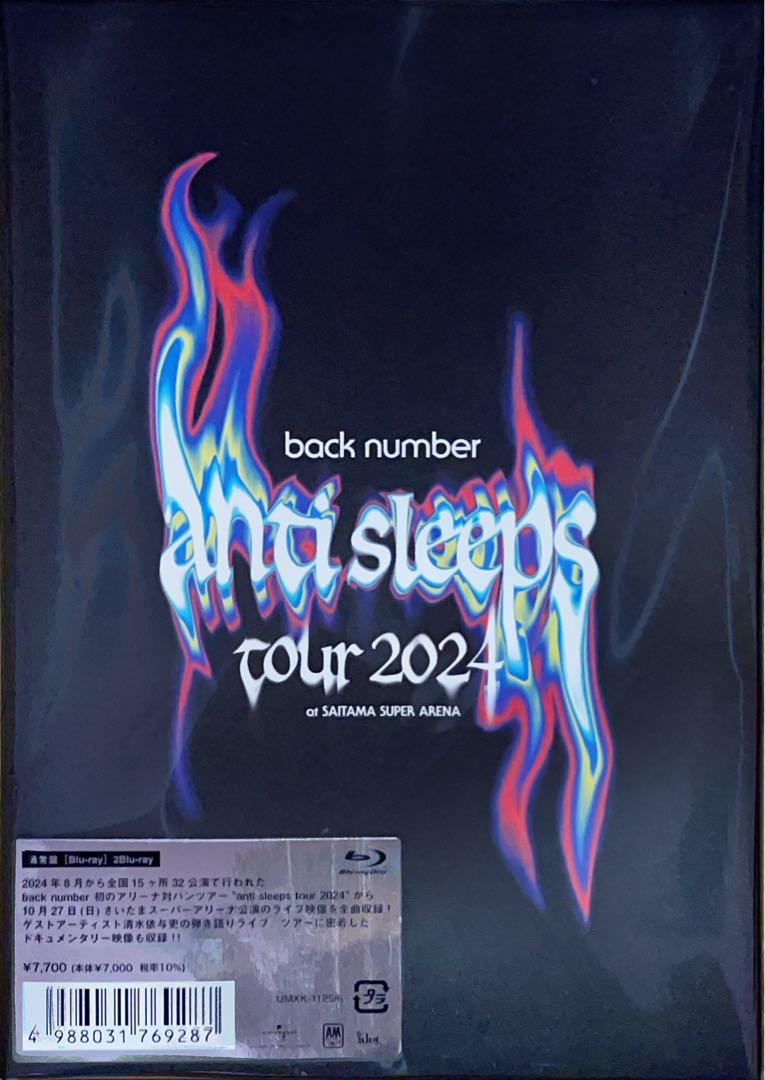 Live Blu-ray＆DVD「back number “anti sleeps tour 2024” at